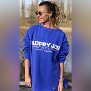 Sloppy Joe Essential Clothing Straight Crew Sweatshirt - Hyacinth Wash. Size 3